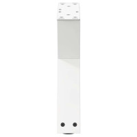 Produktbild för Soffbordsben 2 st vita 40x(30-31,3) cm stål