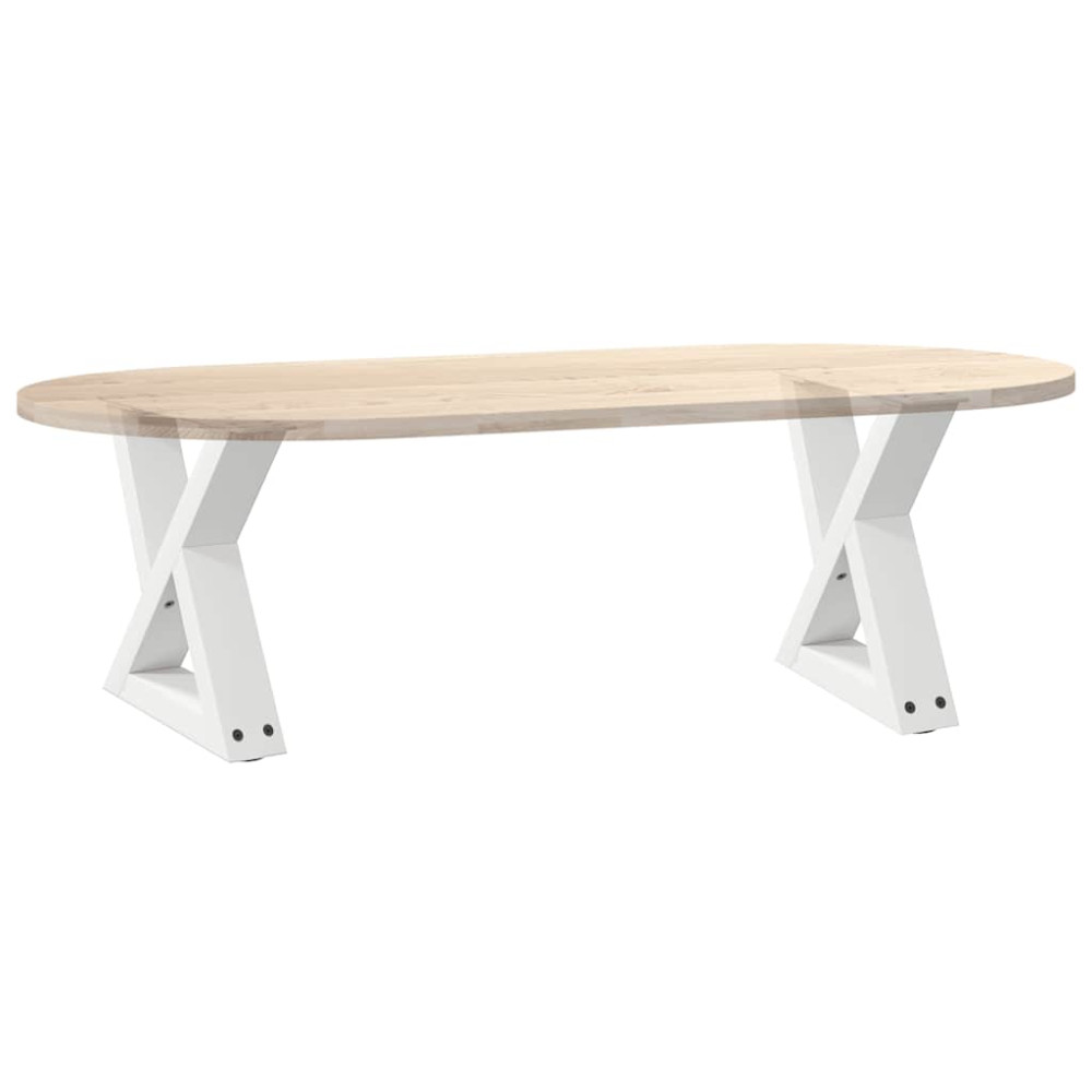 Produktbild för Soffbordsben 2 st vita 40x(30-31,3) cm stål