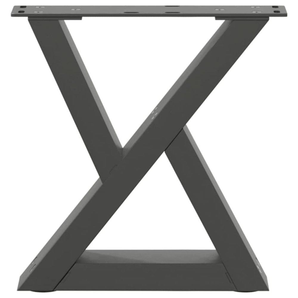 Produktbild för Soffbordsben 2 st antracit 40x(30-31,3) cm stål