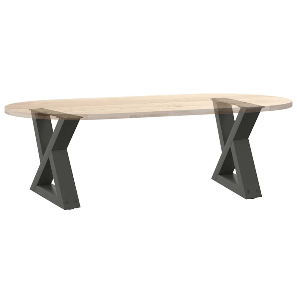 Produktbild för Soffbordsben 2 st antracit 40x(30-31,3) cm stål