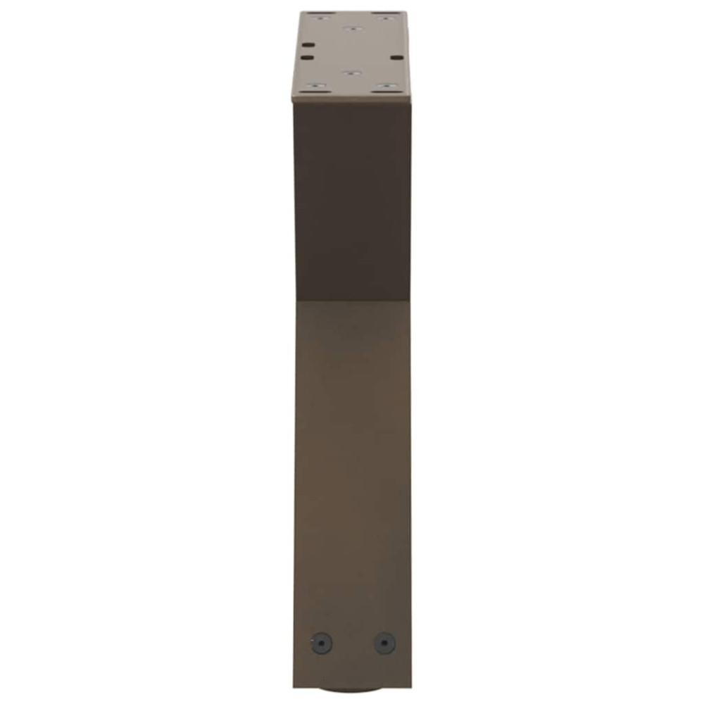 Produktbild för Soffbordsben 2 st naturstål 40x(30-31,3) cm stål