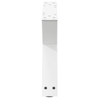 Produktbild för Soffbordsben 2 st vita 50x(30-31,3) cm stål