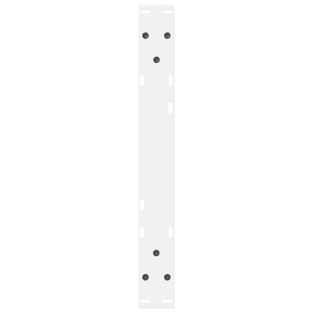 Produktbild för Soffbordsben 2 st vita 50x(30-31,3) cm stål