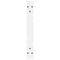 Produktbild för Soffbordsben 2 st vita 50x(30-31,3) cm stål