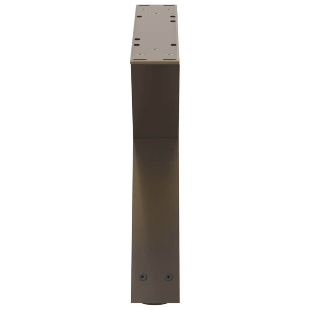 Produktbild för Soffbordsben 2 st naturstål 50x(30-31,3) cm stål