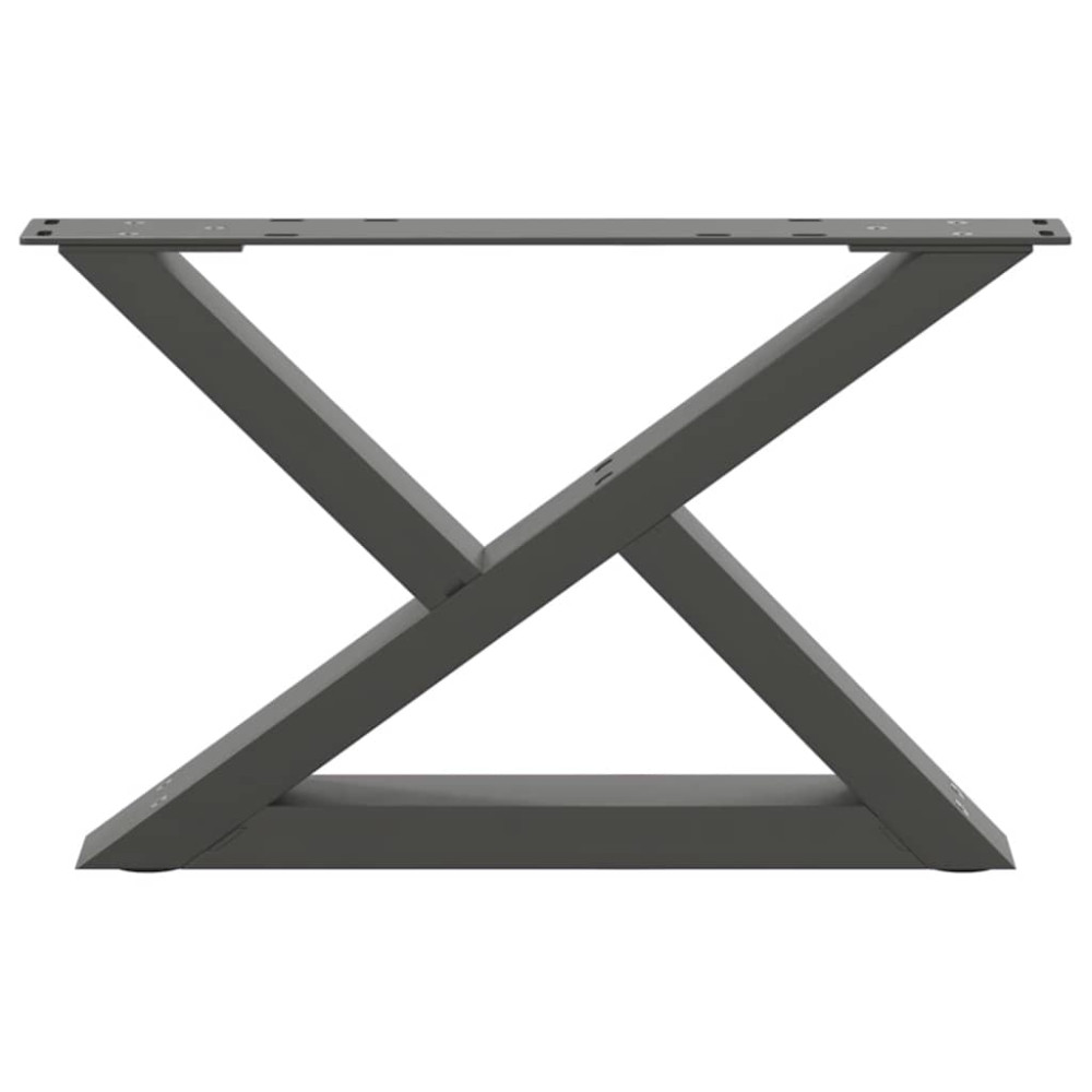 Produktbild för Soffbordsben 2 st antracit 60x(30-31,3) cm stål
