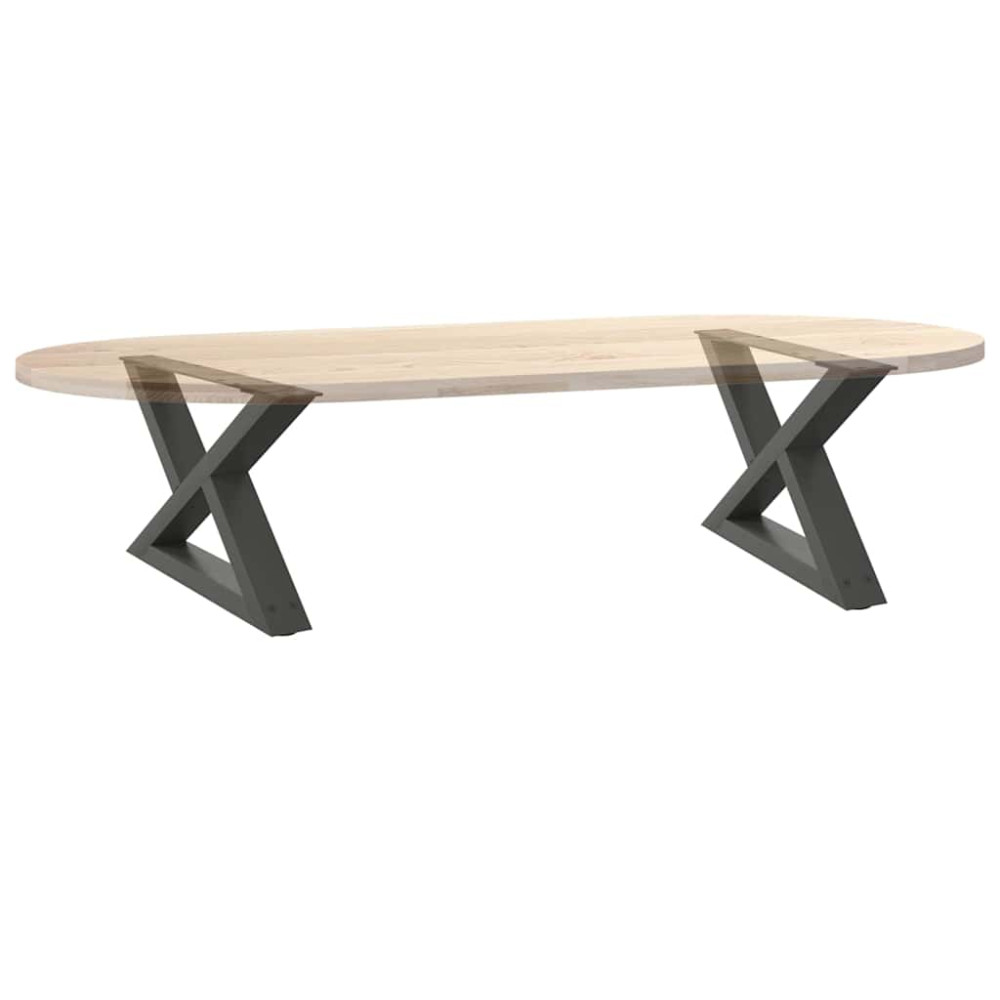 Produktbild för Soffbordsben 2 st antracit 60x(30-31,3) cm stål