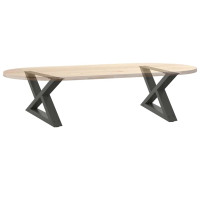 Produktbild för Soffbordsben 2 st antracit 60x(30-31,3) cm stål