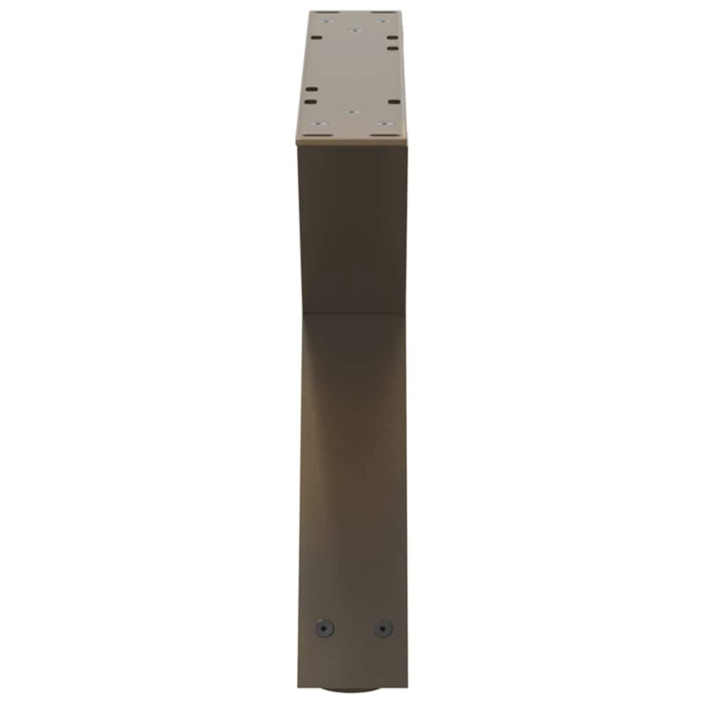 Produktbild för Soffbordsben 2 st naturstål 60x(30-31,3) cm stål