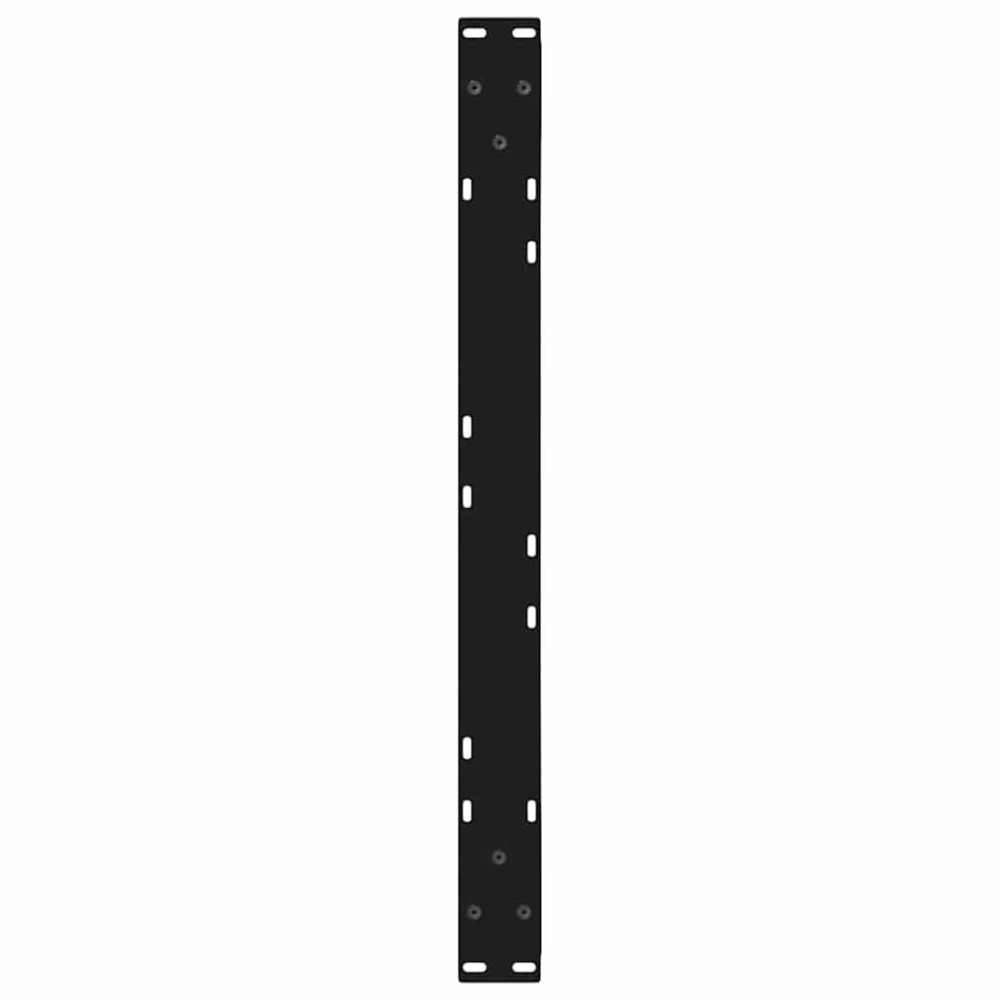 Produktbild för Soffbordsben 2 st svarta 70x(30-31,3) cm stål