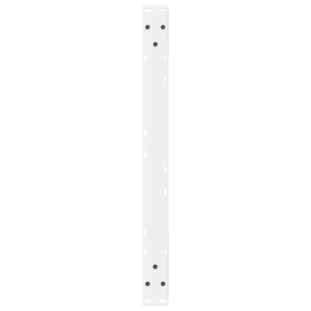 Produktbild för Soffbordsben 2 st vita 70x(30-31,3) cm stål