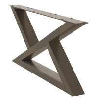 Produktbild för Soffbordsben 2 st naturstål 70x(30-31,3) cm stål