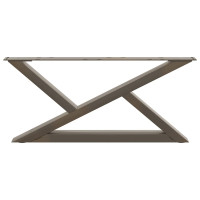 Produktbild för Soffbordsben 2 st naturstål 70x(30-31,3) cm stål