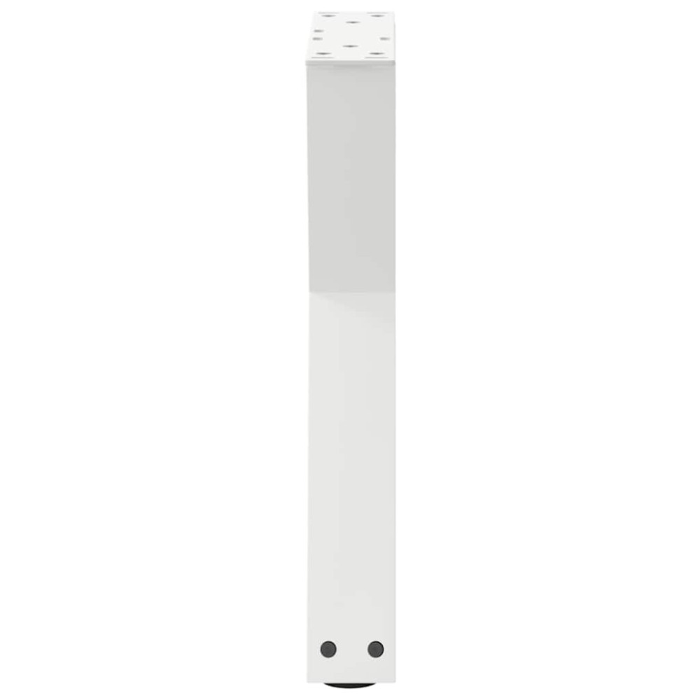 Produktbild för Soffbordsben 2 st vita 28x(42-43,3) cm stål