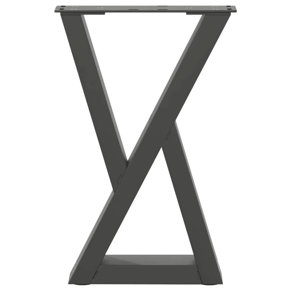 Produktbild för Soffbordsben 2 st antracit 28x(42-43,3) cm stål