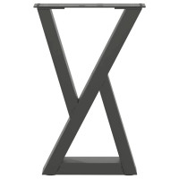 Produktbild för Soffbordsben 2 st antracit 28x(42-43,3) cm stål