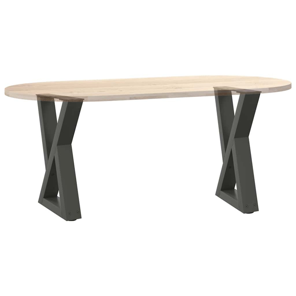 Produktbild för Soffbordsben 2 st antracit 28x(42-43,3) cm stål