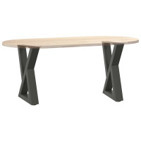 Produktbild för Soffbordsben 2 st antracit 28x(42-43,3) cm stål