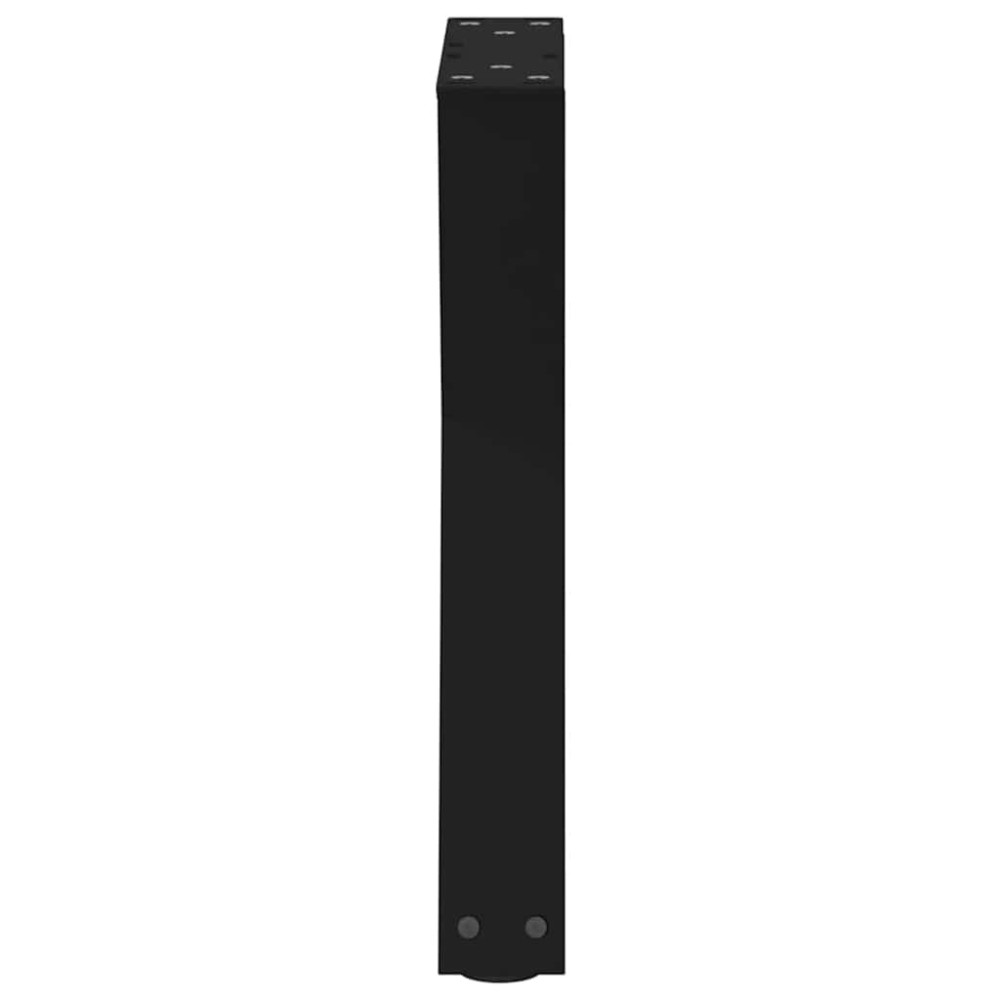 Produktbild för Soffbordsben 2 st svarta 38x(42-43,3) cm stål