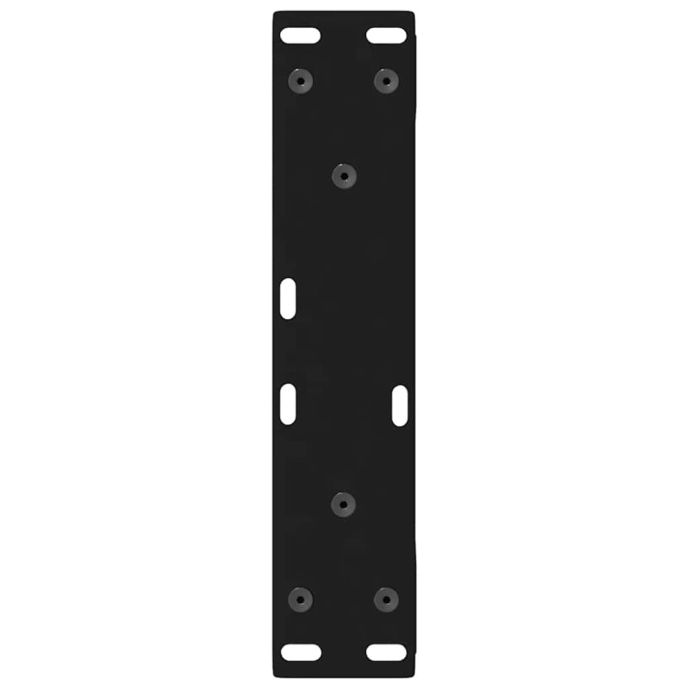 Produktbild för Soffbordsben 2 st svarta 38x(42-43,3) cm stål