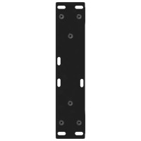 Produktbild för Soffbordsben 2 st svarta 38x(42-43,3) cm stål