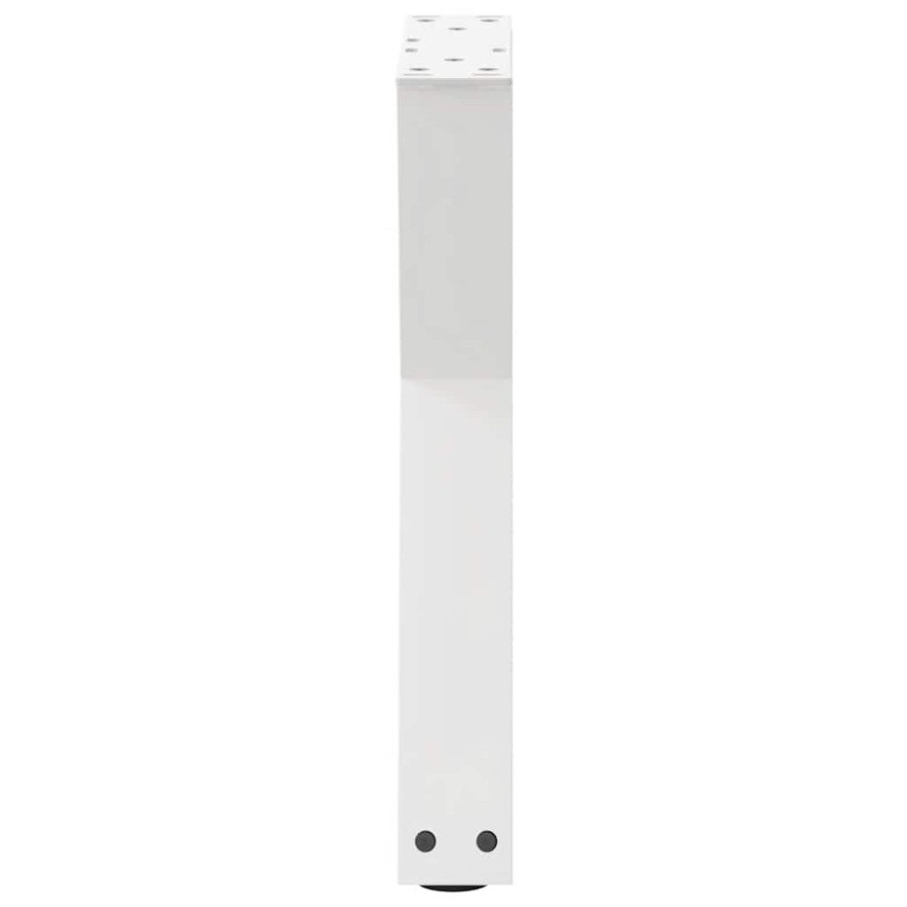 Produktbild för Soffbordsben 2 st vita 38x(42-43,3) cm stål