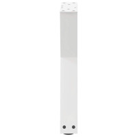 Produktbild för Soffbordsben 2 st vita 38x(42-43,3) cm stål