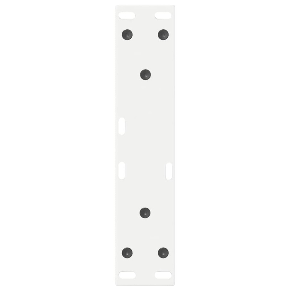 Produktbild för Soffbordsben 2 st vita 38x(42-43,3) cm stål
