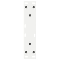 Produktbild för Soffbordsben 2 st vita 38x(42-43,3) cm stål