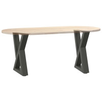 Produktbild för Soffbordsben 2 st antracit 38x(42-43,3) cm stål