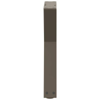 Produktbild för Soffbordsben 2 st naturstål 38x(42-43,3) cm stål