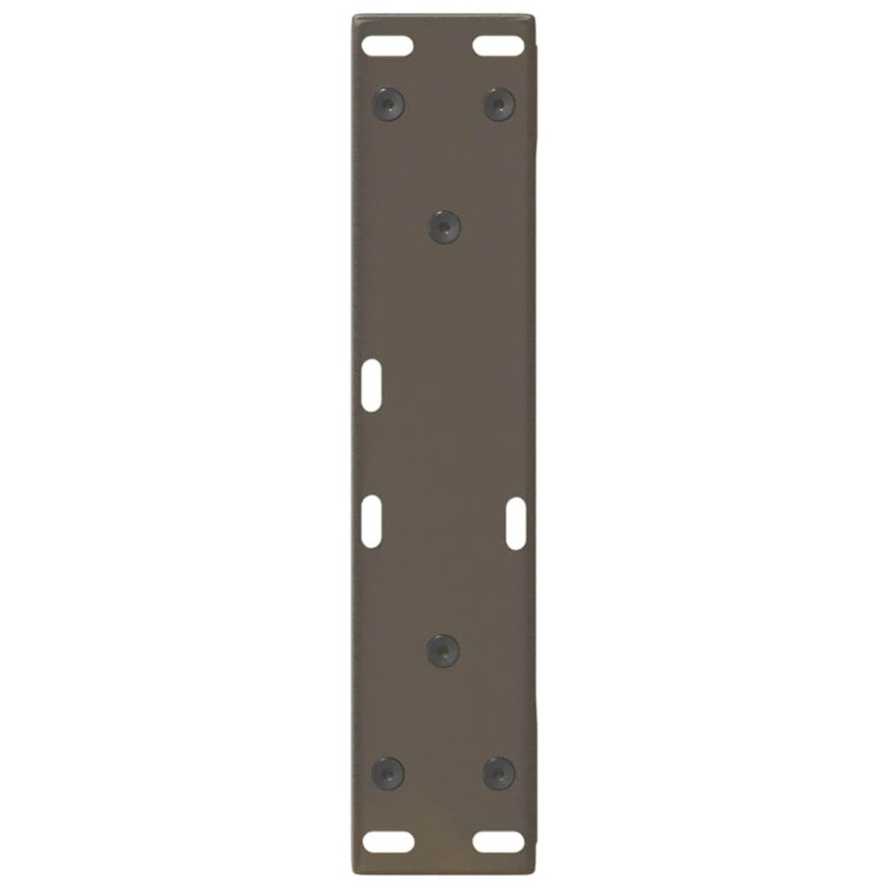 Produktbild för Soffbordsben 2 st naturstål 38x(42-43,3) cm stål