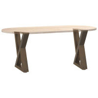 Produktbild för Soffbordsben 2 st naturstål 38x(42-43,3) cm stål