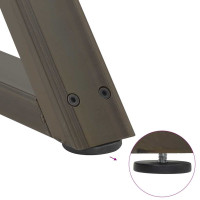Produktbild för Soffbordsben 2 st naturstål 38x(42-43,3) cm stål