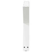 Produktbild för Soffbordsben 2 st vita 50x(42-43,3) cm stål