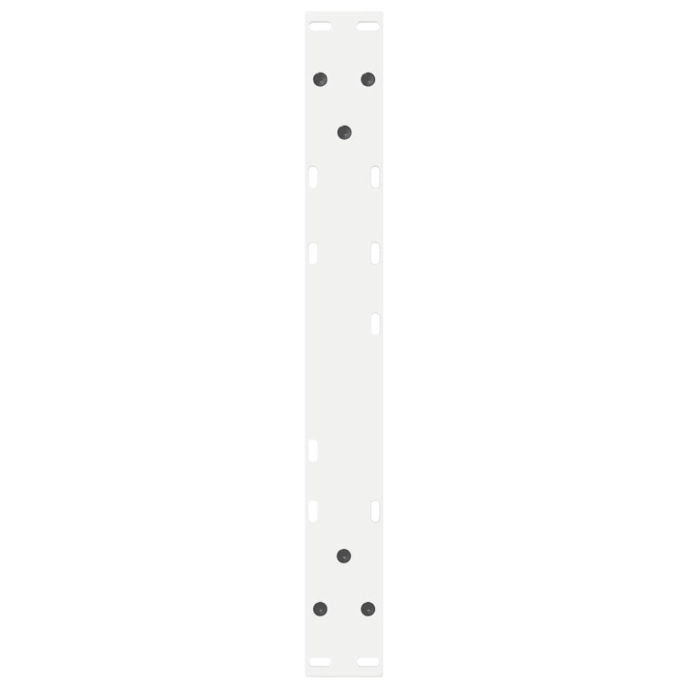 Produktbild för Soffbordsben 2 st vita 50x(42-43,3) cm stål