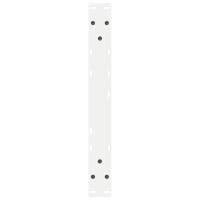 Produktbild för Soffbordsben 2 st vita 50x(42-43,3) cm stål