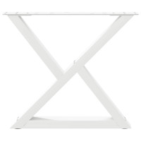 Produktbild för Soffbordsben 2 st vita 60x(42-43,3) cm stål