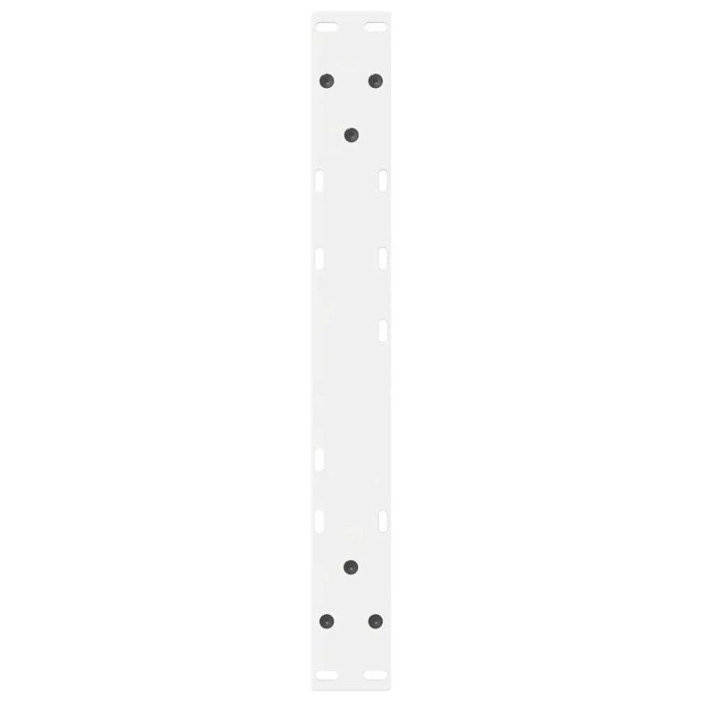 Produktbild för Soffbordsben 2 st vita 60x(42-43,3) cm stål