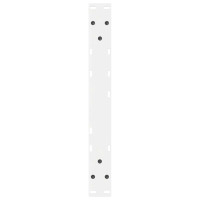 Produktbild för Soffbordsben 2 st vita 60x(42-43,3) cm stål