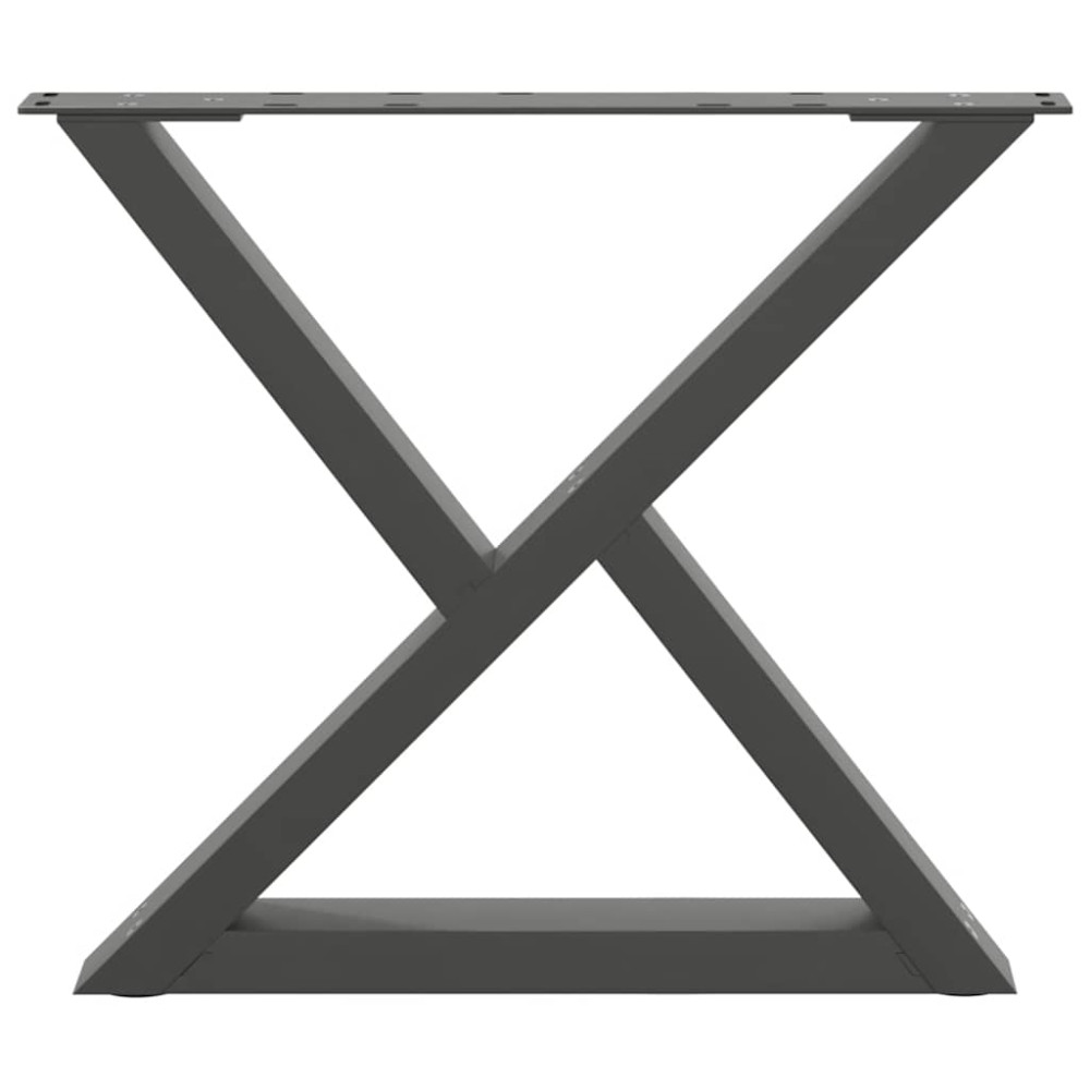 Produktbild för Soffbordsben 2 st antracit 60x(42-43,3) cm stål
