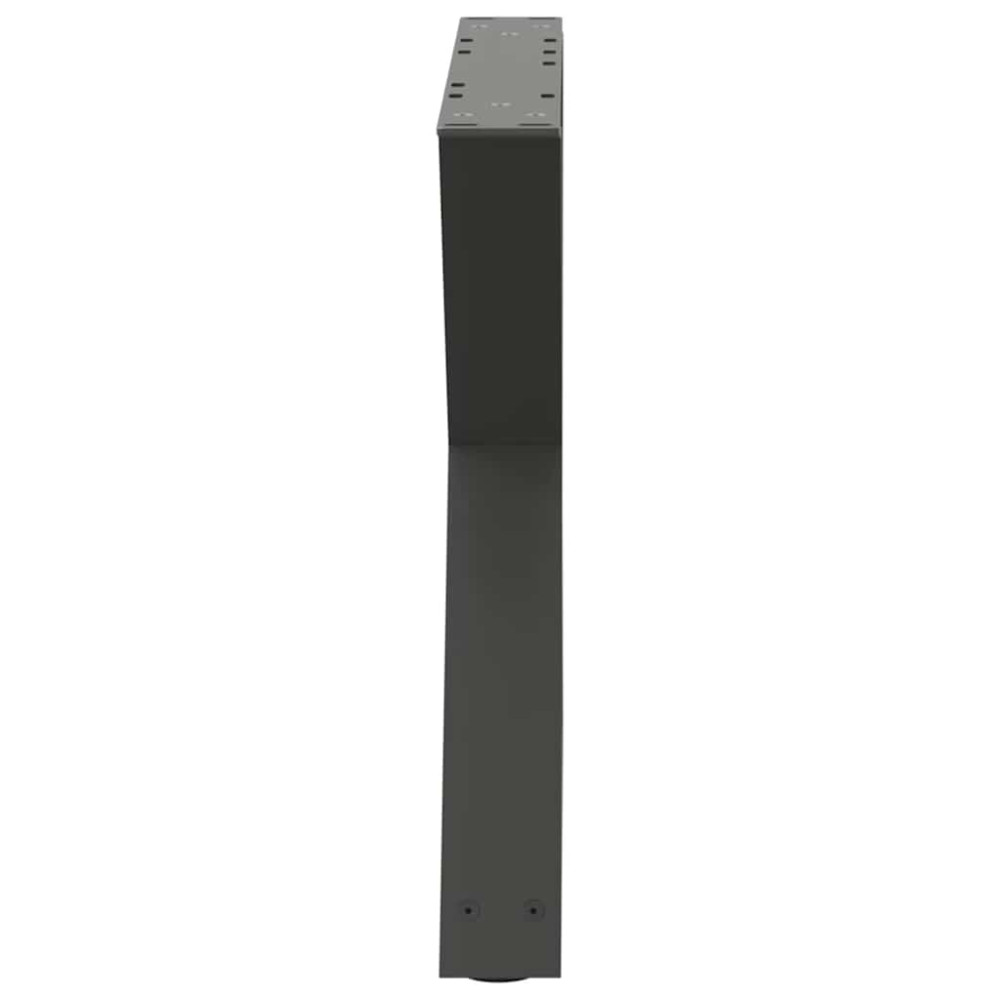 Produktbild för Soffbordsben 2 st antracit 60x(42-43,3) cm stål