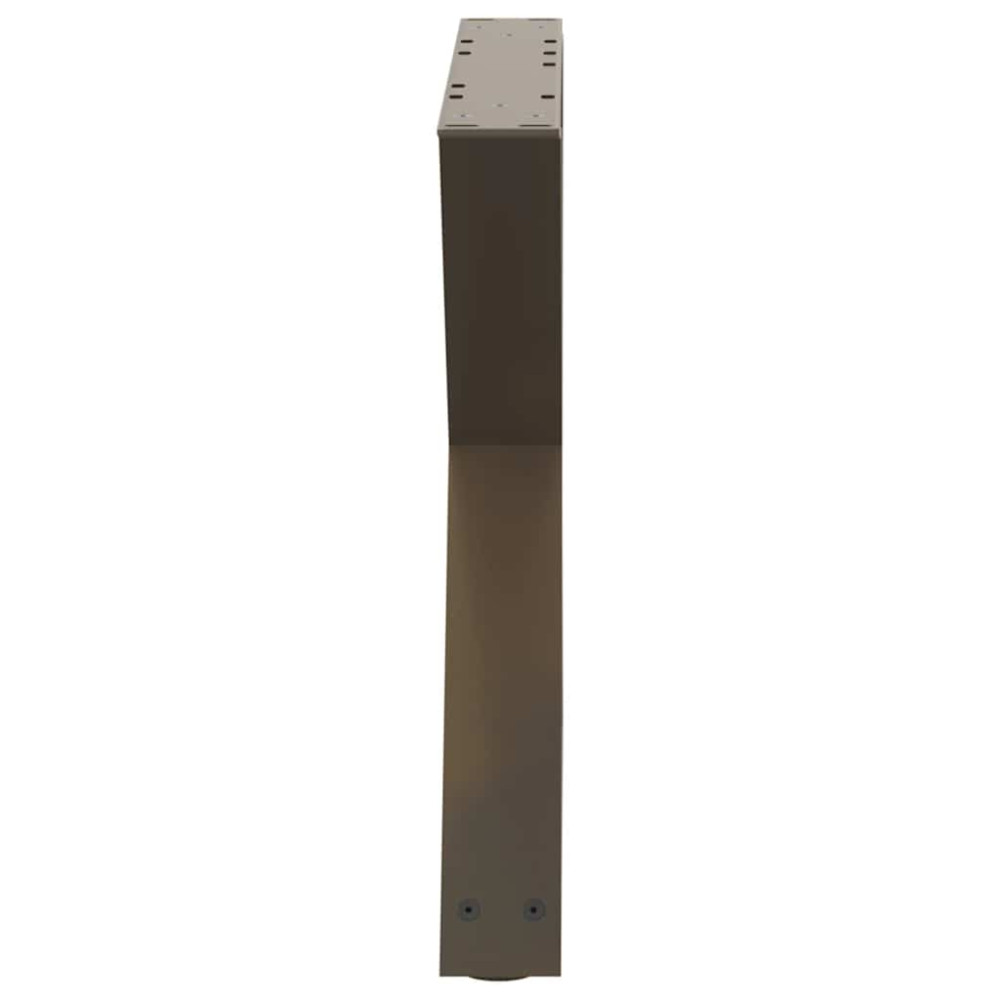 Produktbild för Soffbordsben 2 st naturstål 60x(42-43,3) cm stål