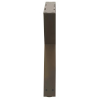 Produktbild för Soffbordsben 2 st naturstål 60x(42-43,3) cm stål