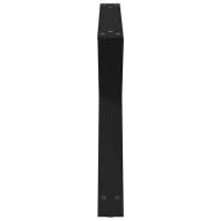Produktbild för Soffbordsben 2 st svarta 70x(42-43,3) cm stål