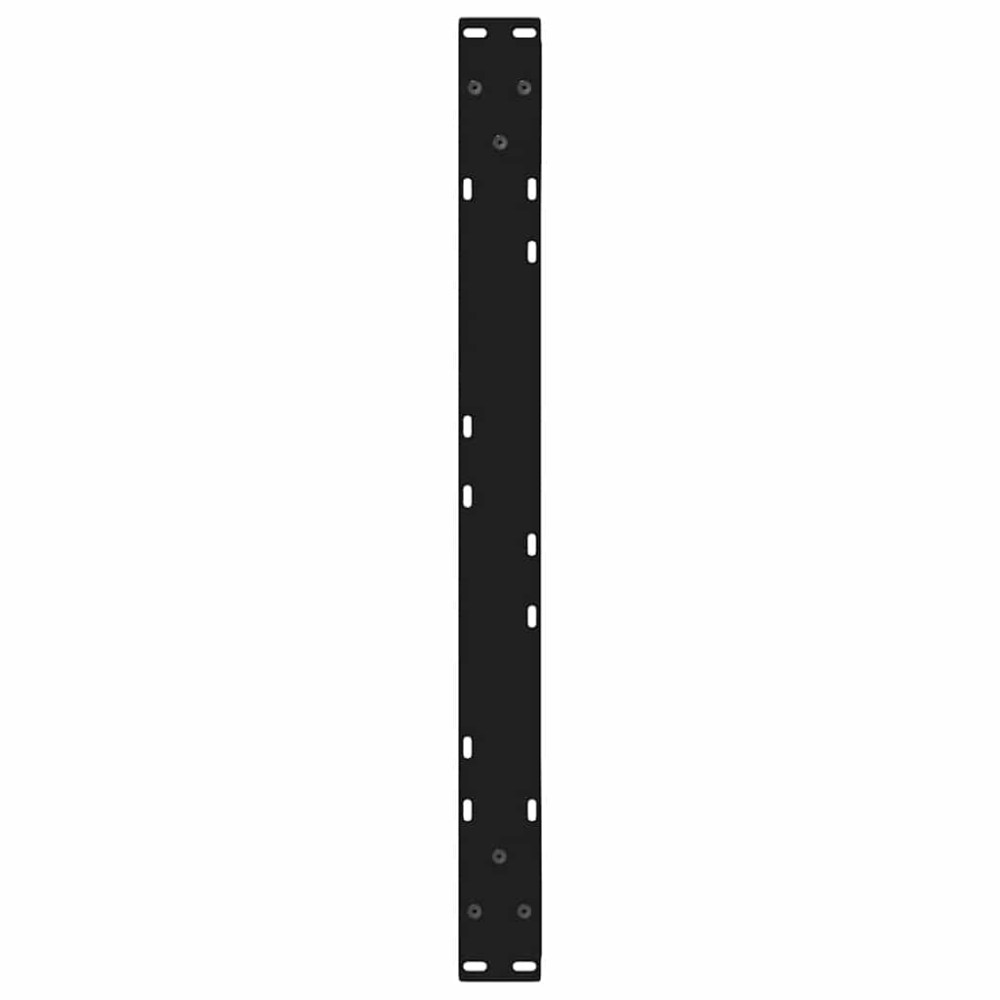 Produktbild för Soffbordsben 2 st svarta 70x(42-43,3) cm stål