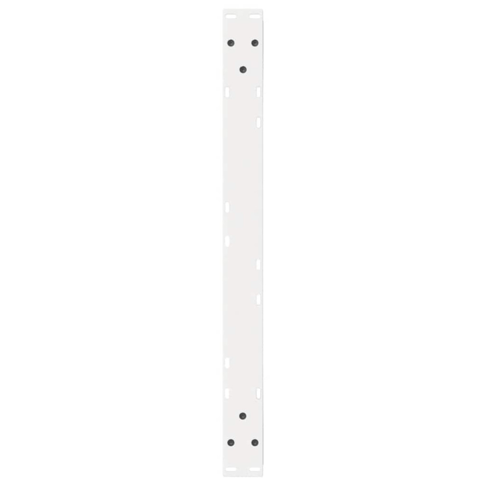 Produktbild för Soffbordsben 2 st vita 70x(42-43,3) cm stål