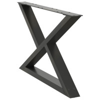 Produktbild för Soffbordsben 2 st antracit 70x(42-43,3) cm stål