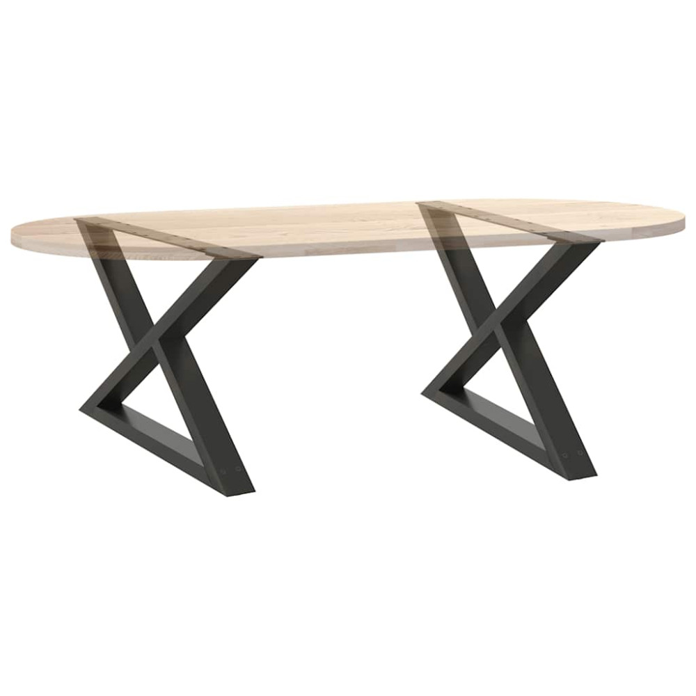 Produktbild för Soffbordsben 2 st antracit 70x(42-43,3) cm stål