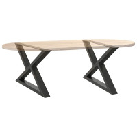 Produktbild för Soffbordsben 2 st antracit 70x(42-43,3) cm stål